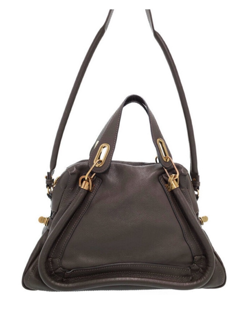 Chloe chocolate Leather stunning 🤩 brown Shoulder Bag Gold Hardware